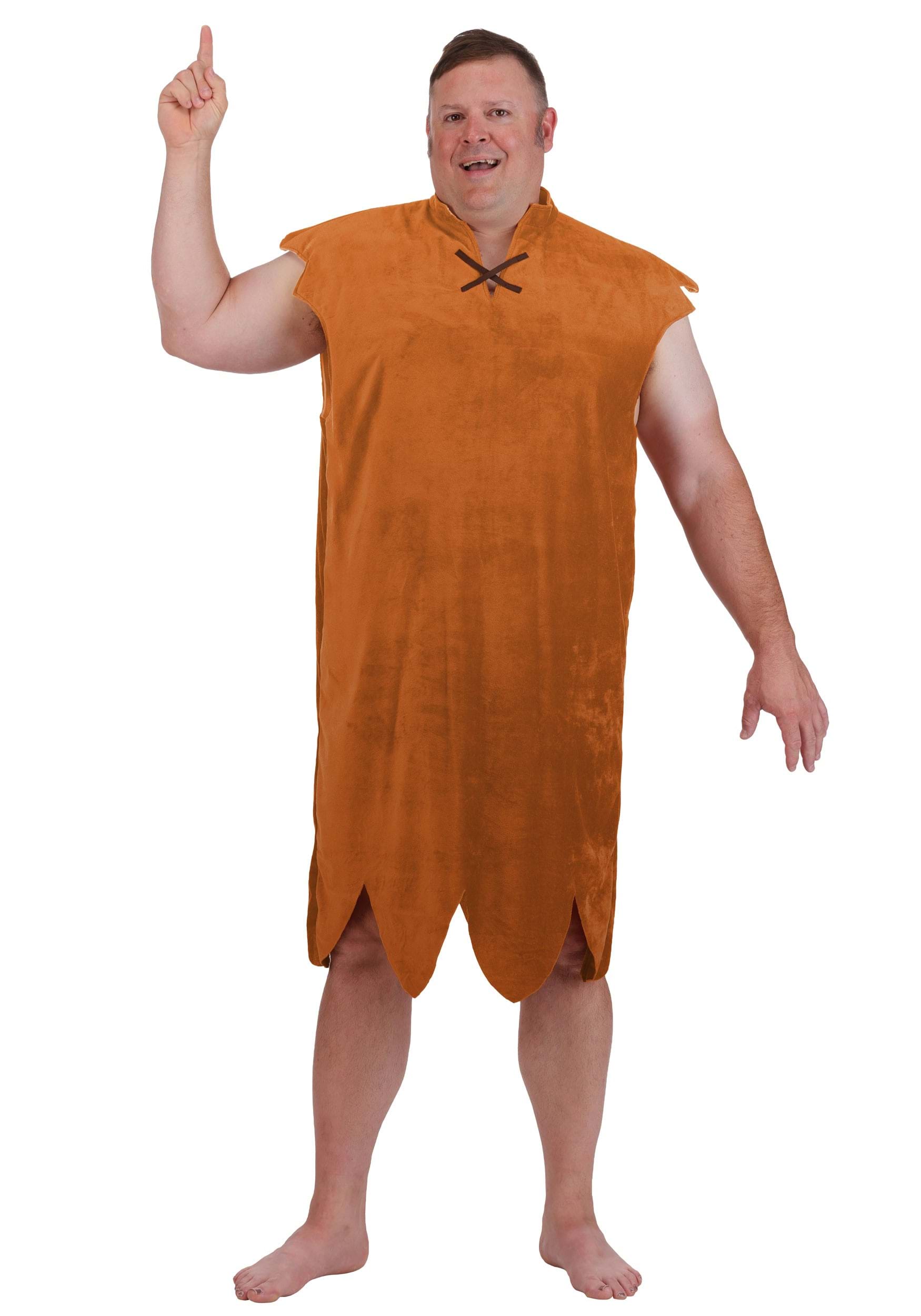 Plus Size Deluxe The Flintstones Barney Rubble Men's Costume | TV Show Costumes