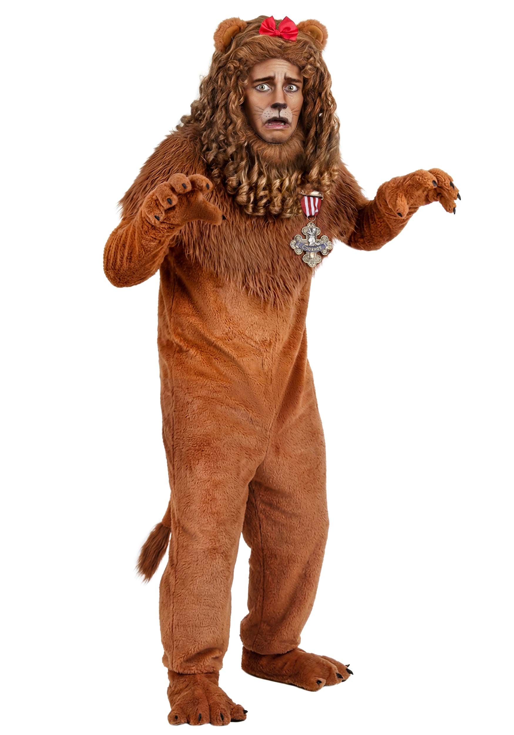 Premium Wizard of Oz Cowardly Lion Adult Costume | Movie Costumes