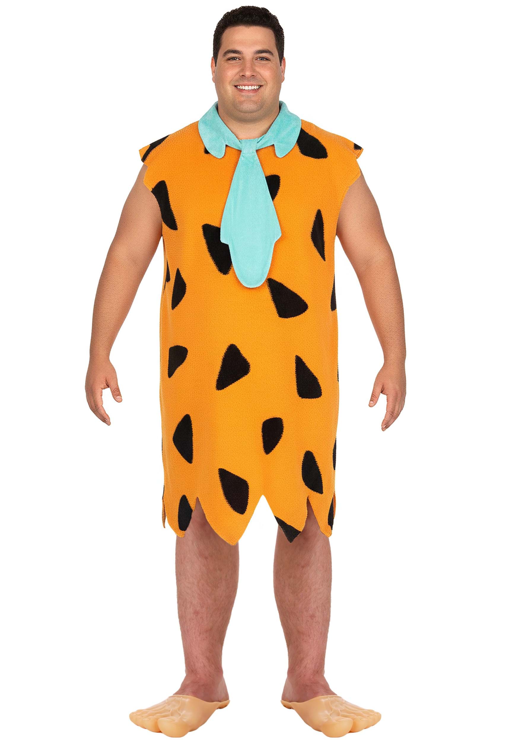 Plus Size Premium The Flintstones Fred Flintstone Men's Costume | TV Show Costumes