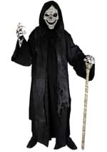Adult Dark Reaper Coat w/ Skull Mask and Skeleton Gloves
