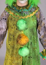 Adult Green Carousel Clown Costume with Mask 3