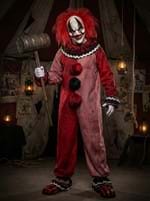 Adult Red Carousel Clown Costume with Mask upd