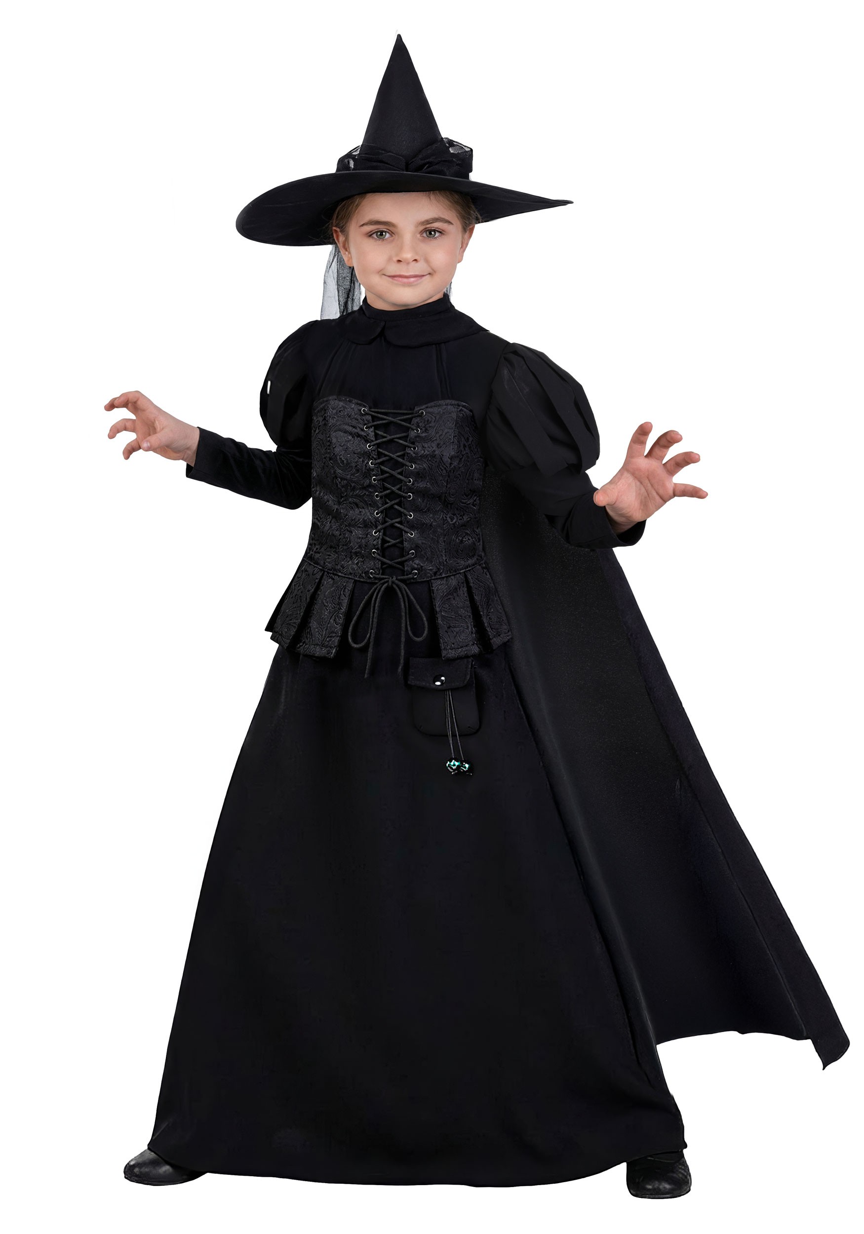 Girl's Wizard of Oz Wicked Witch Premium Costume | Movie Costumes