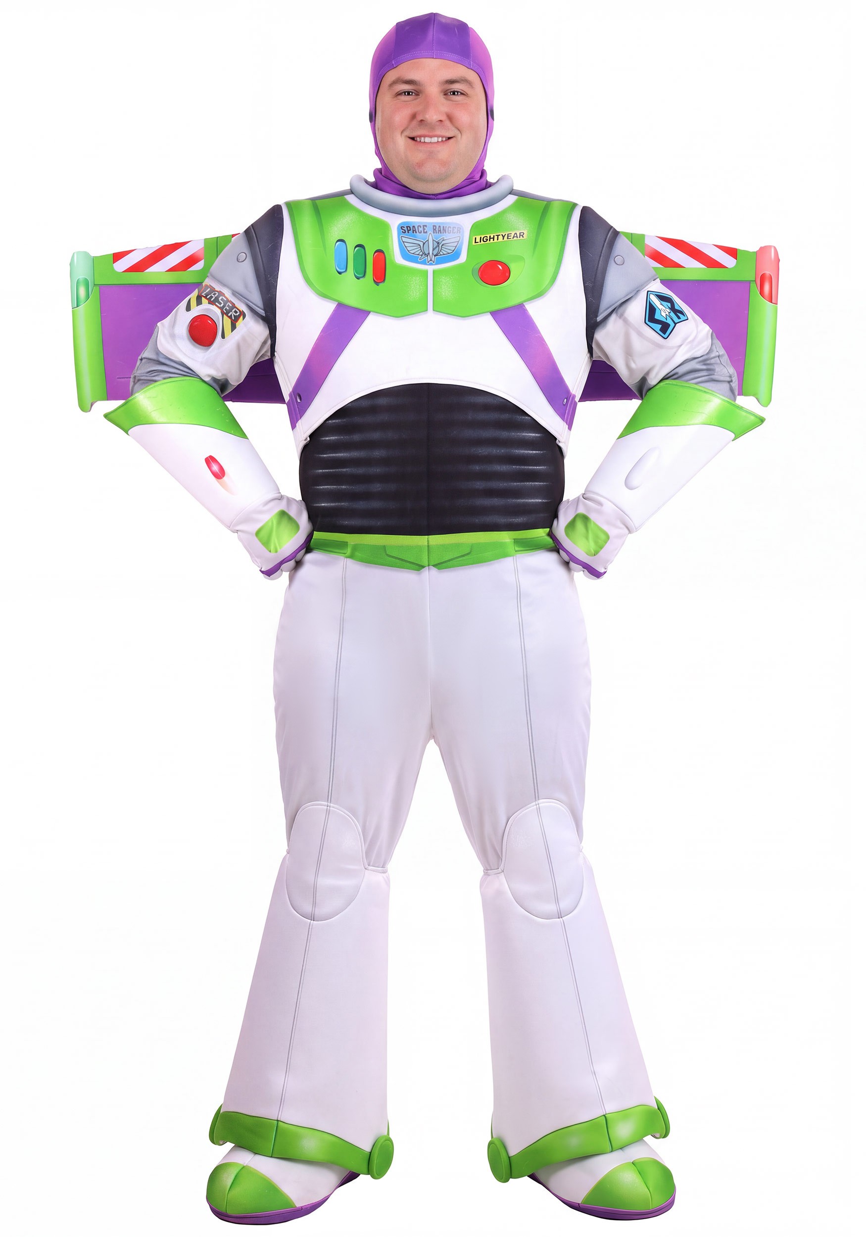 Plus Size Disney Pixar Buzz Lightyear Deluxe Costume for Men | Disney Costumes