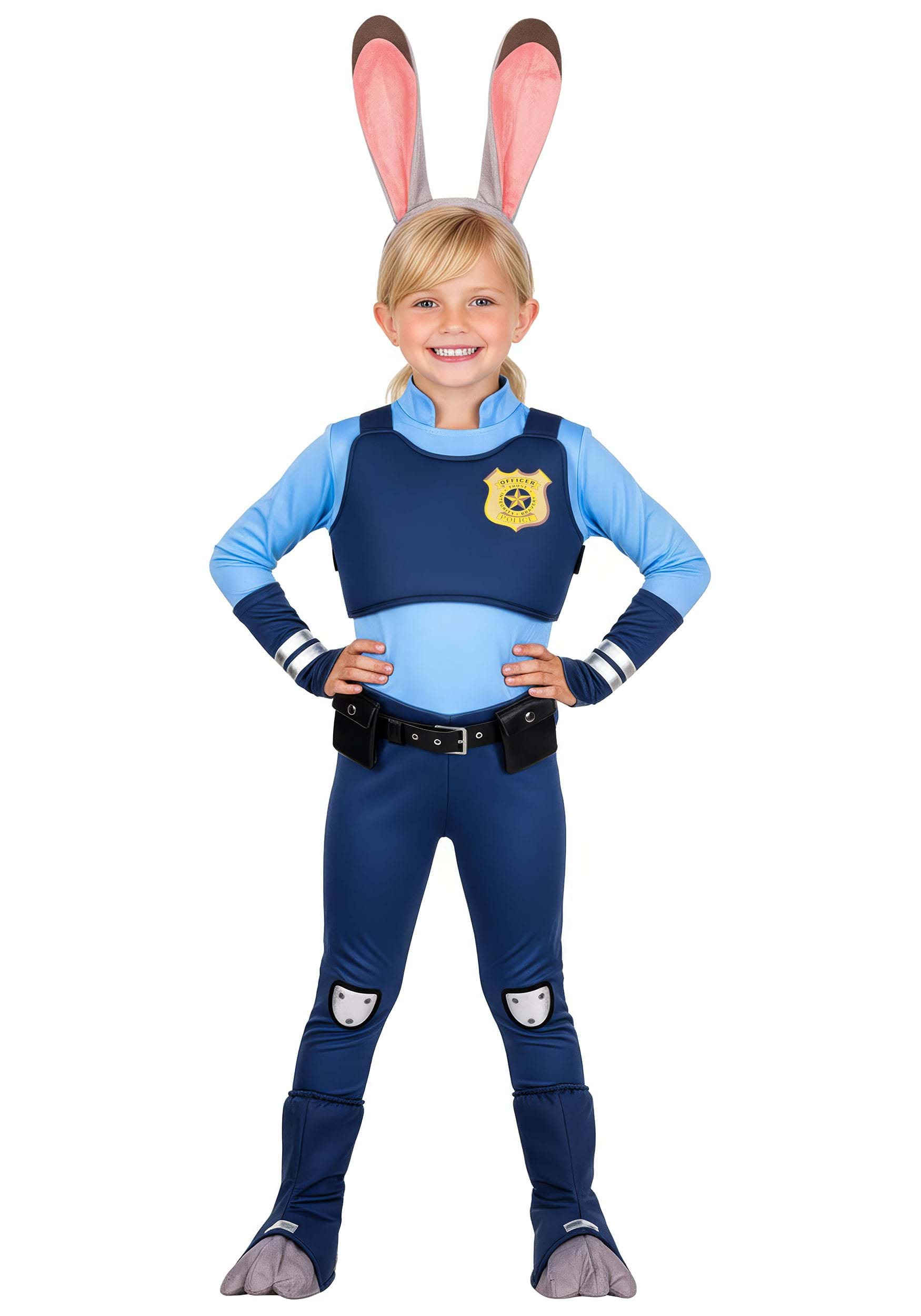 Girl's Disney Zootopia Judy Hopps Outfit Costume | Disney Costumes