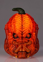 10-Inch Light Up Orange Pumpkin Predator Halloween Decoratio