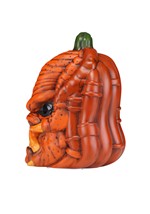10-Inch Light Up Orange Pumpkin Predator Halloween Decoratio