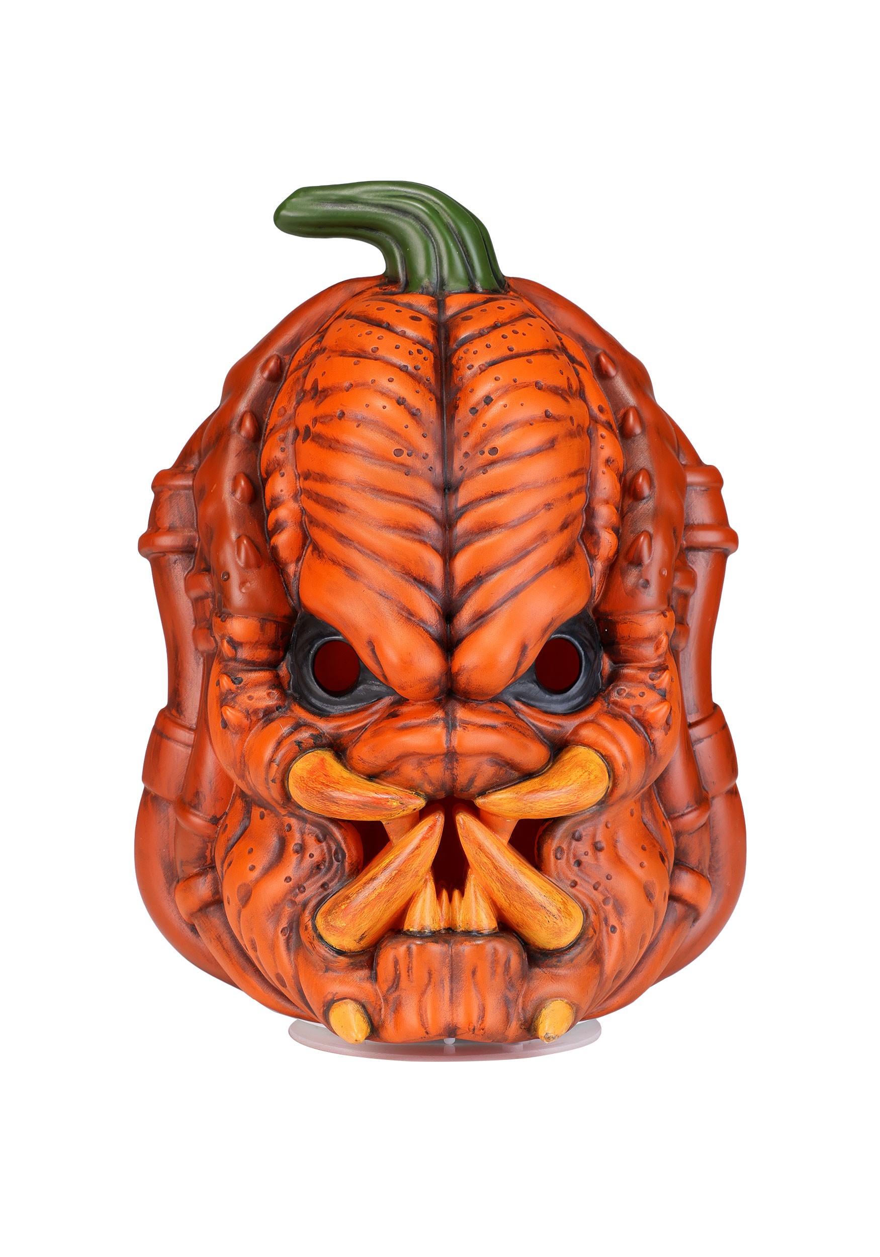 10-Inch Orange Light Up Pumpkin Predator Halloween Decoration | Licensed Decorations
