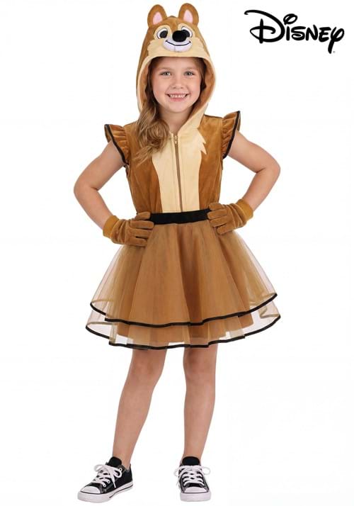 Disney Chip N Dale Girls Chip Costume