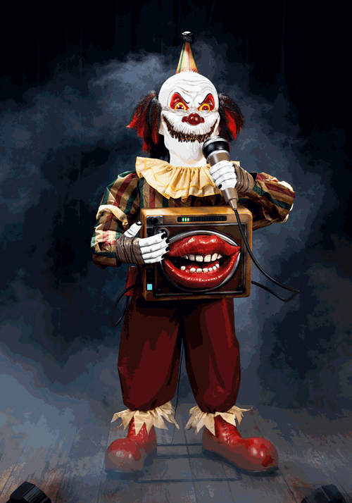 Laugh Track Jack Sinister Smiling Clown Animatronic