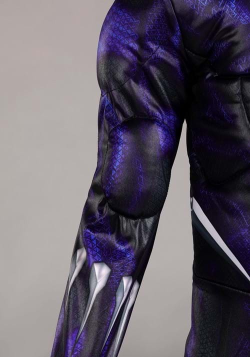 Costume Ufficiale Marvel Black Panther Per Ragazzi: Vestibilità Adattiva Con Accesso Tubo, Maschera Inclusa