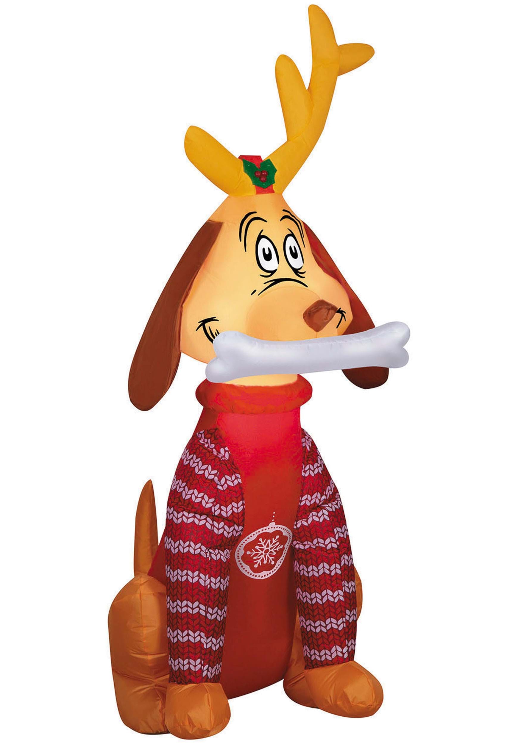 Max in Sweater Inflatable Grinch Decoration | Christmas Inflatables
