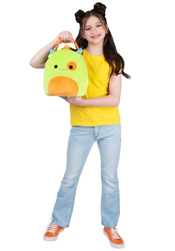 Squishmallows Kaprina the Green Monster Candy Pail | Trick or Treat Bags/Pails
