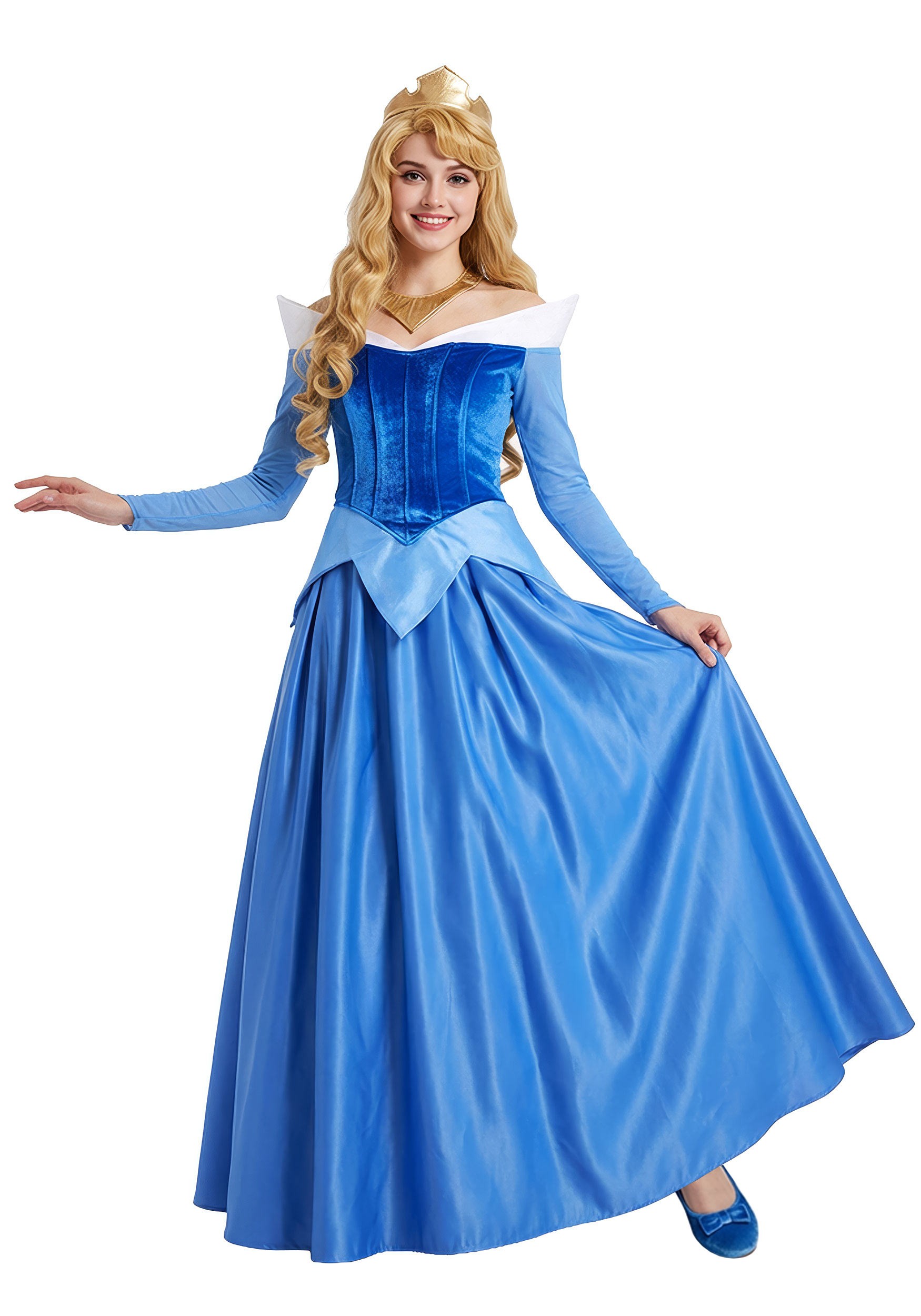 Disney Sleeping Beauty Aurora Blue Dress Women's Costume | Disney Costumes