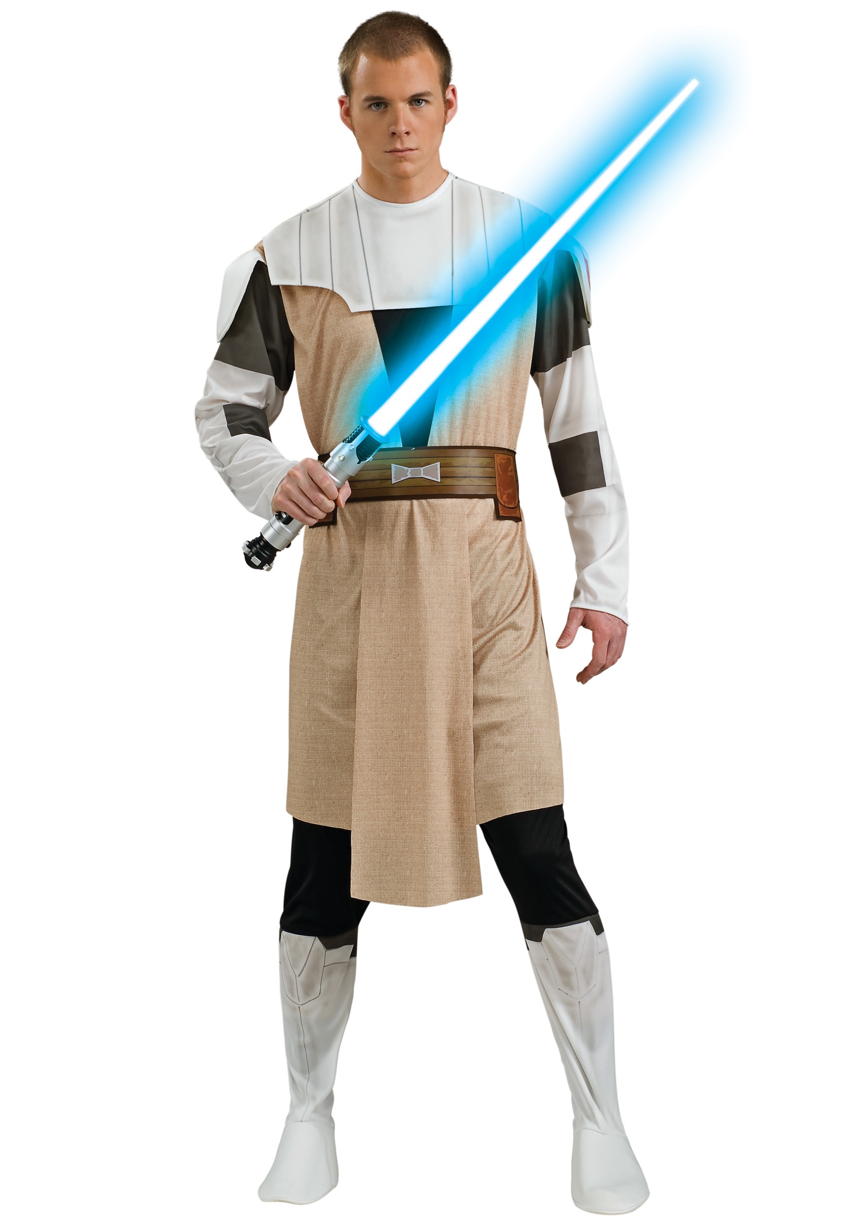 Obi wan kenobi disfraz de guerras de clones para adultos Multicolor