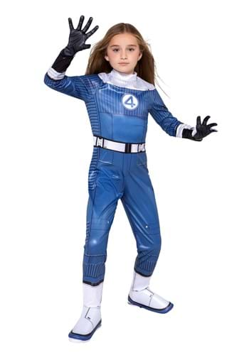 Girls Classic Invisible Woman Fantastic 4 Costume