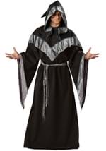 Mens Dark Silver Sorcerer Costume Robe