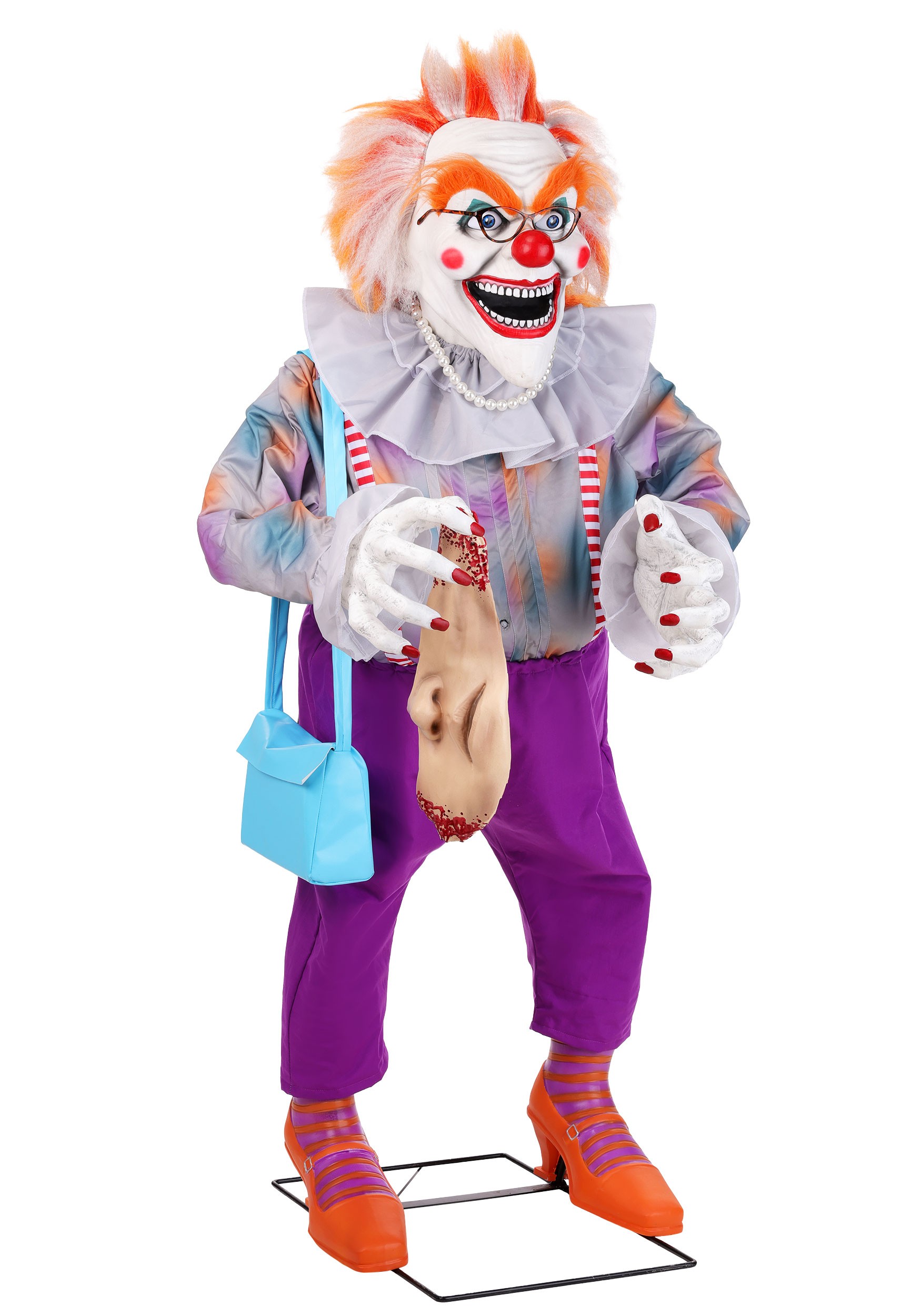 5.6FT Animatronic Night Night Nana the Face Pinching Clown Decoration | Animatronics