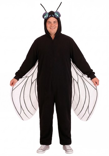 Adult Plus Size Fleece Fly Costume Onesie