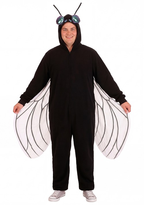 Adult Plus Size Fleece Fly Costume Onesie