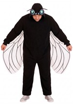 Adult Plus Size Fleece Fly Costume Onesie Alt 1