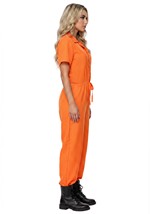 Womens Orange Prison Costume Jumpsuit Alt 3