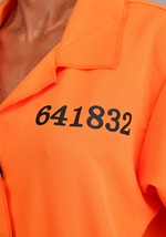 Womens Orange Prison Costume Jumpsuit Alt 5
