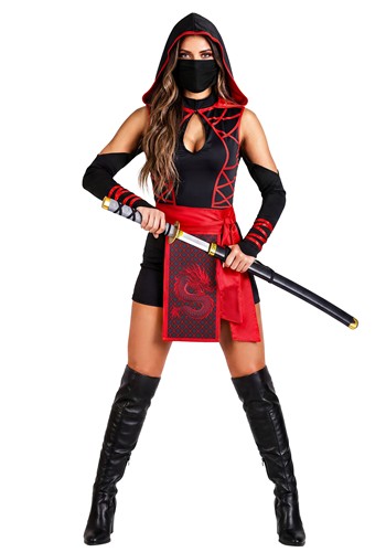 Womens Sexy Dragon Ninja Costume