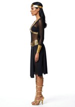 Women's Sheer Black Gold Cleopatra Costume Alt 2