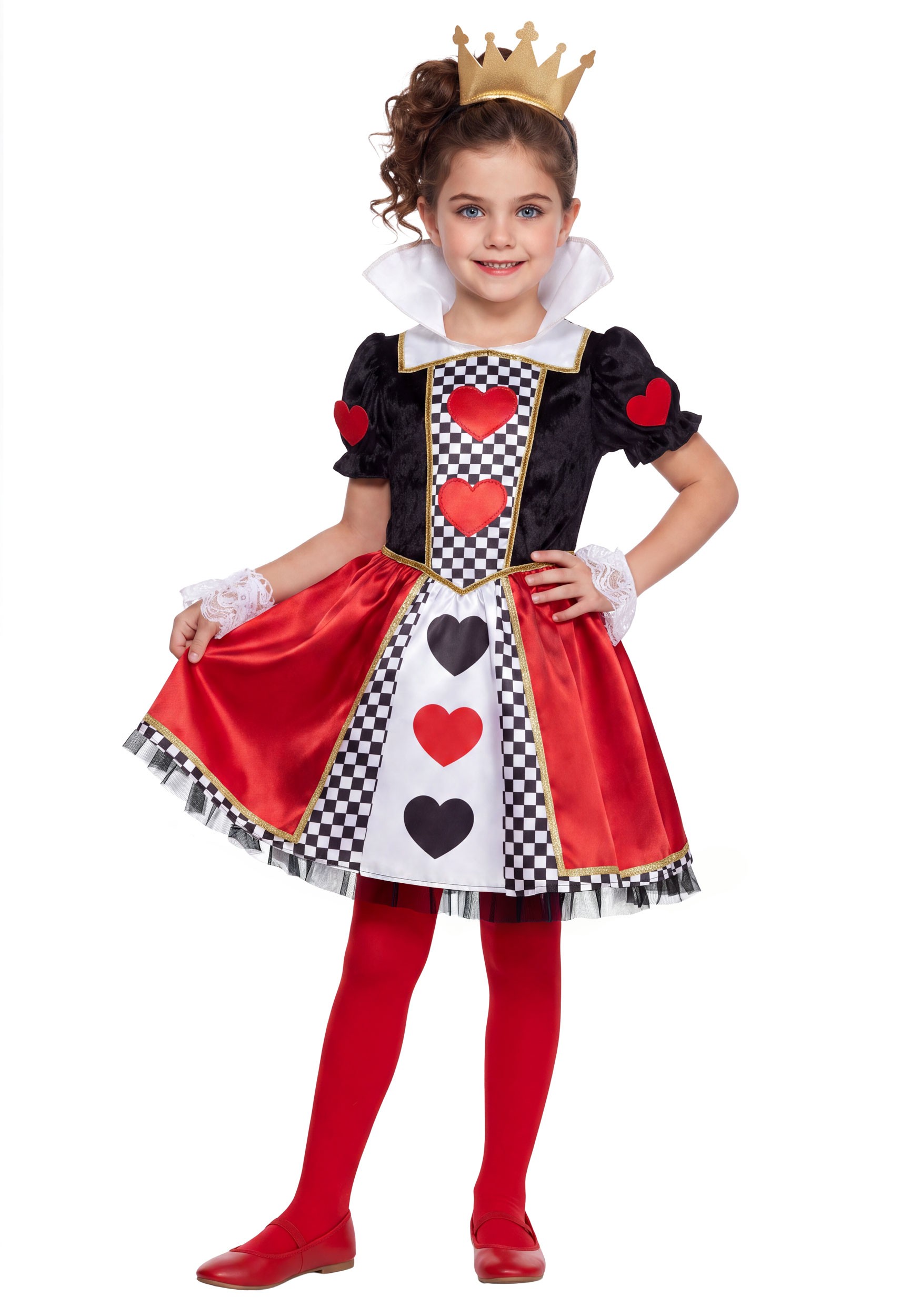 Velvet Queen of Hearts Girl's Costume | Storybook Costumes