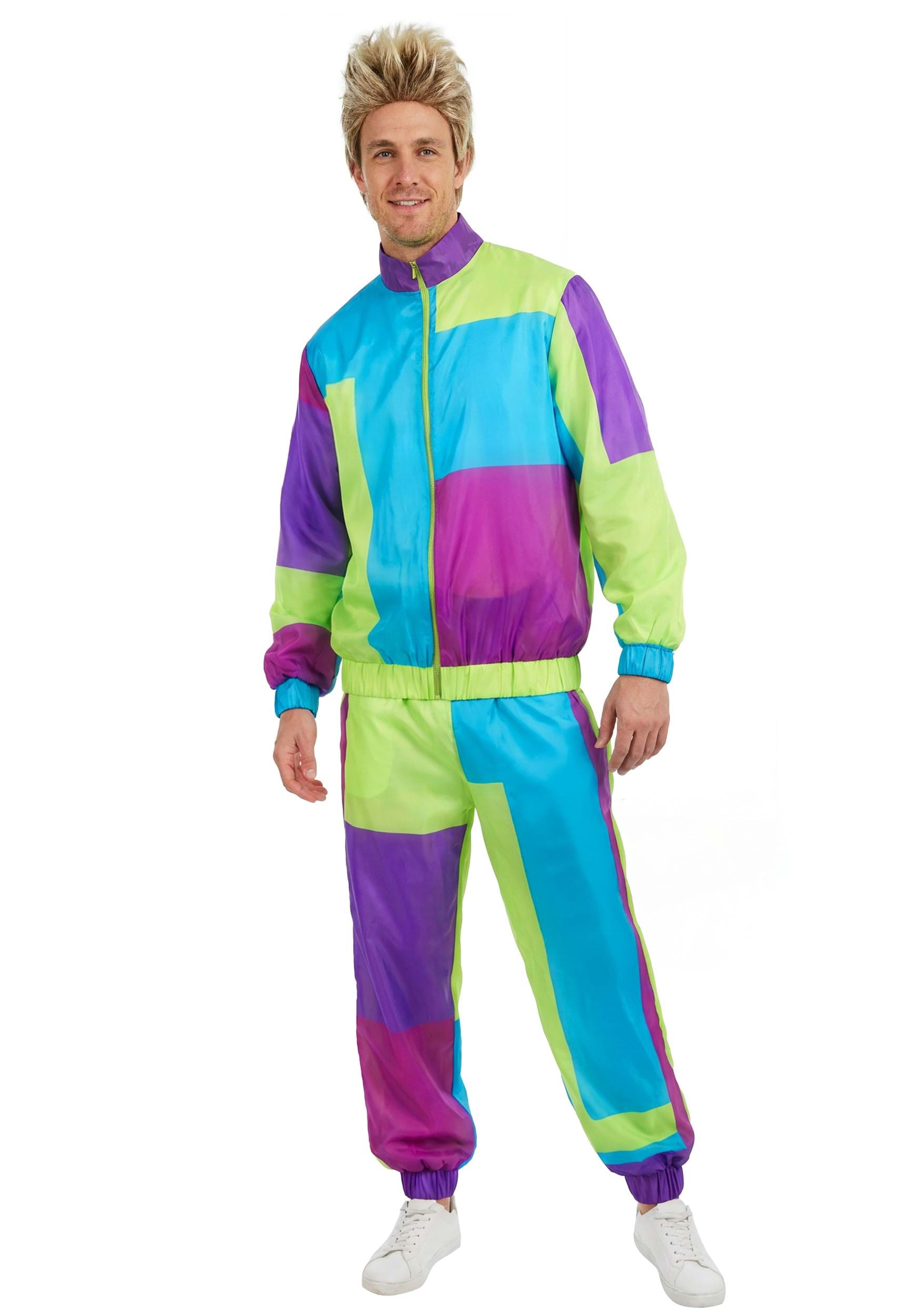80's Adult Tracksuit Costume | 80's Workout Costumes