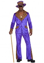 Men's Purple Economy Pimp Costume Alt 6