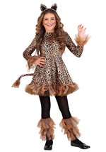 Girls Leopard Costume Dress Alt 7