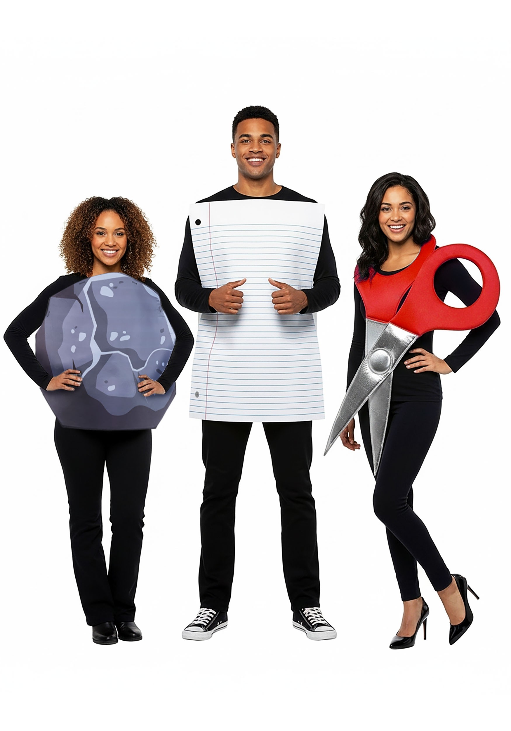 Rock Paper Scissor Costume Set for Adults | Funny Costumes