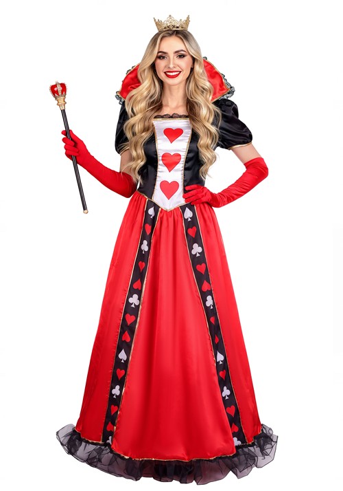Womens Crimson Queen of Hearts Costume