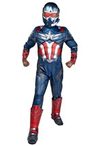 Deluxe Boys Captain America Sam Wilson Costume Alt 1