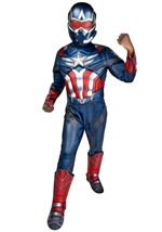 Deluxe Boys Captain America Sam Wilson Costume Alt 2
