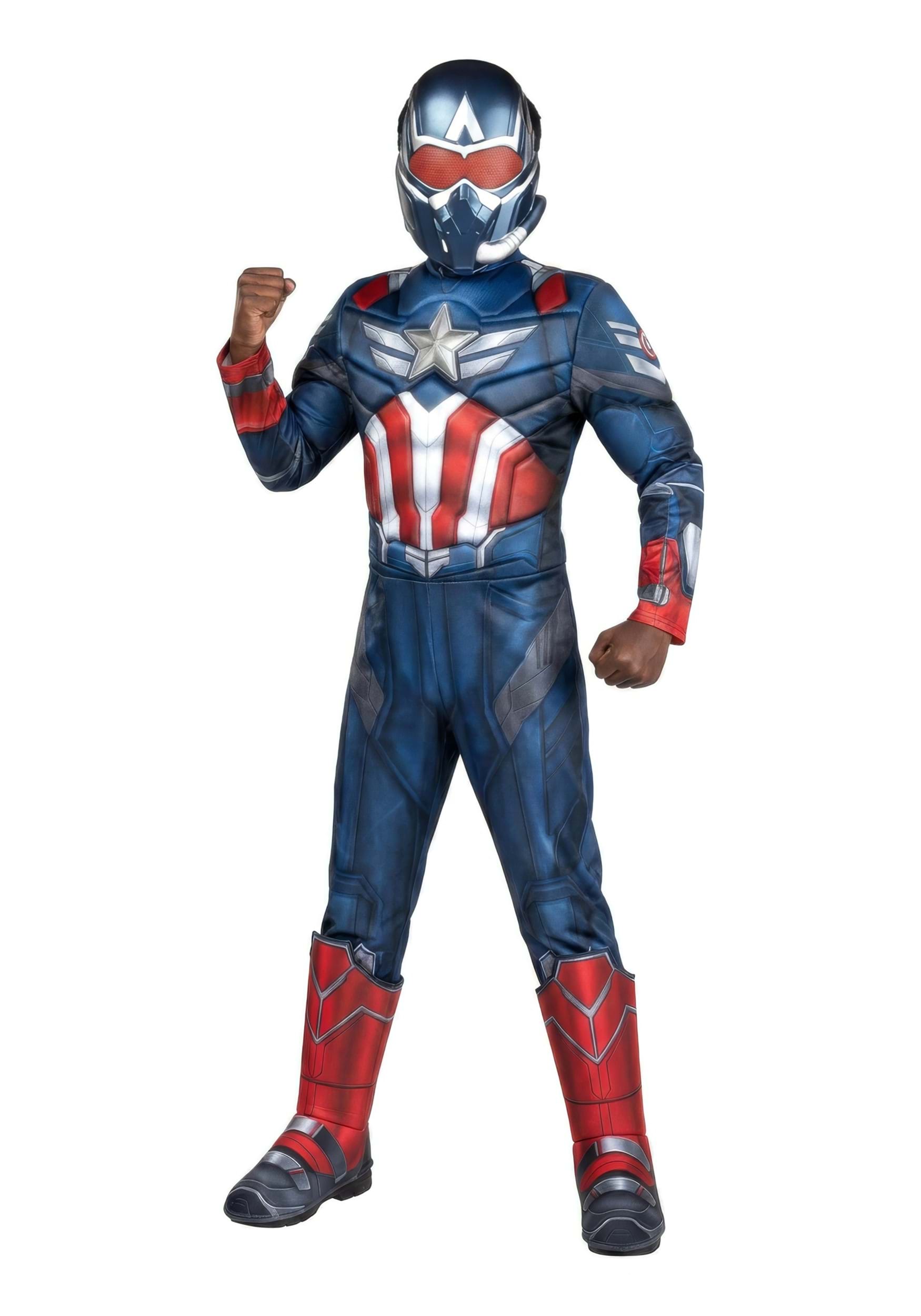 Boy's Deluxe Captain America Sam Wilson Costume | Marvel Costumes