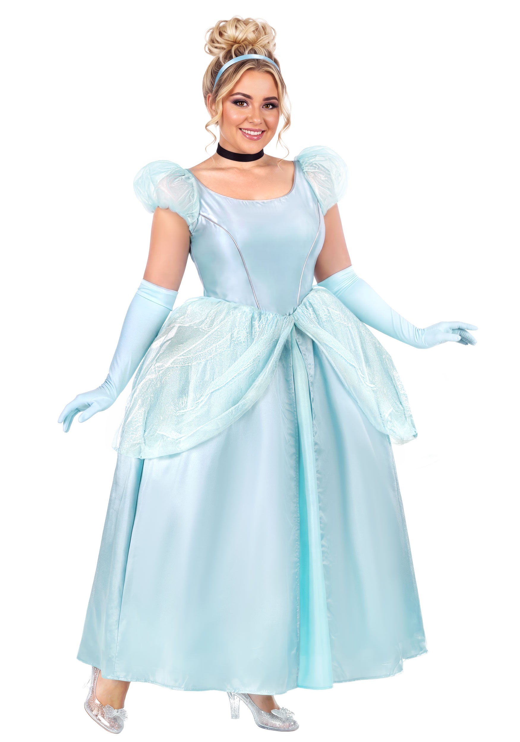 Plus Size Deluxe Disney Cinderella Dress Costume for Women | Disney Costumes