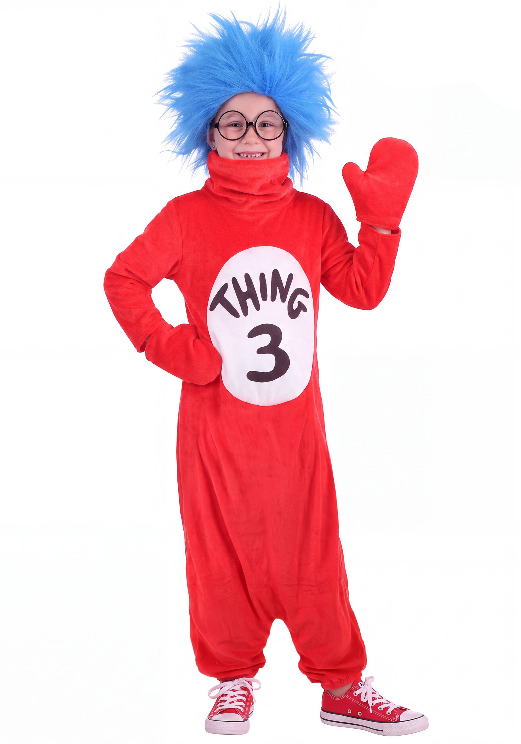 Child Dr. Seuss Cat in the Hat Thing 3 Costume | Dr. Seuss Costumes