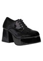 Mens Patent Black Disco Pimp Shoes