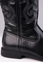 Men's Black Cowboy Costume Boots