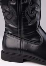 Mens Black Cowboy Costume Boots Alt 5