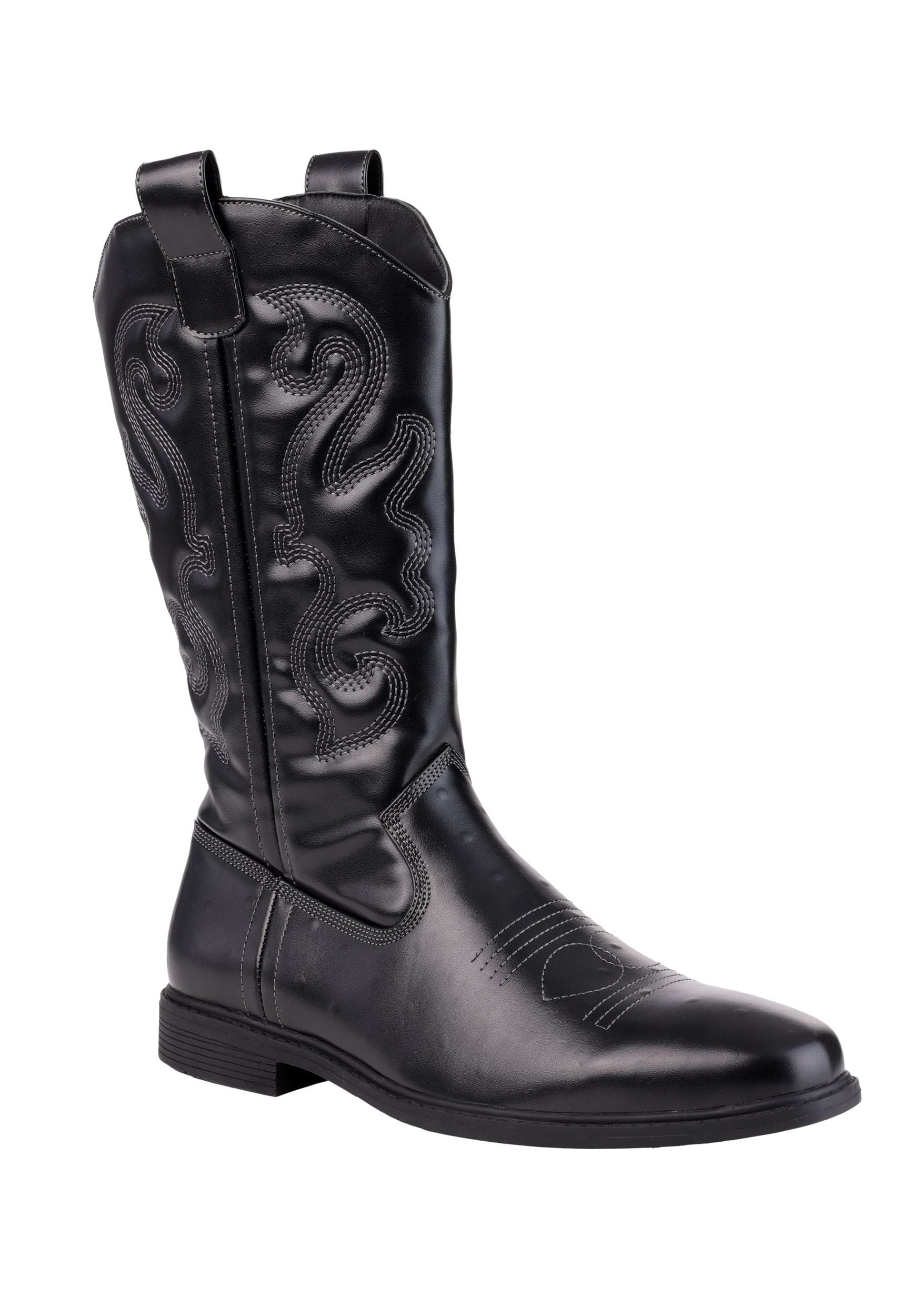 Men's Cowboy Black Costume Boots | Cowboy Boots