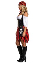 Womens Captain Corset Pirate Costume Alt 2