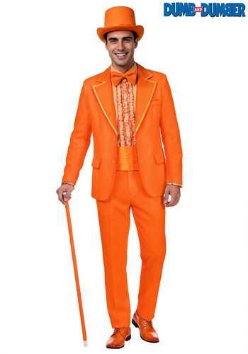 Mens Premium Lloyd Christmas Orange Dumb Dumber Costume