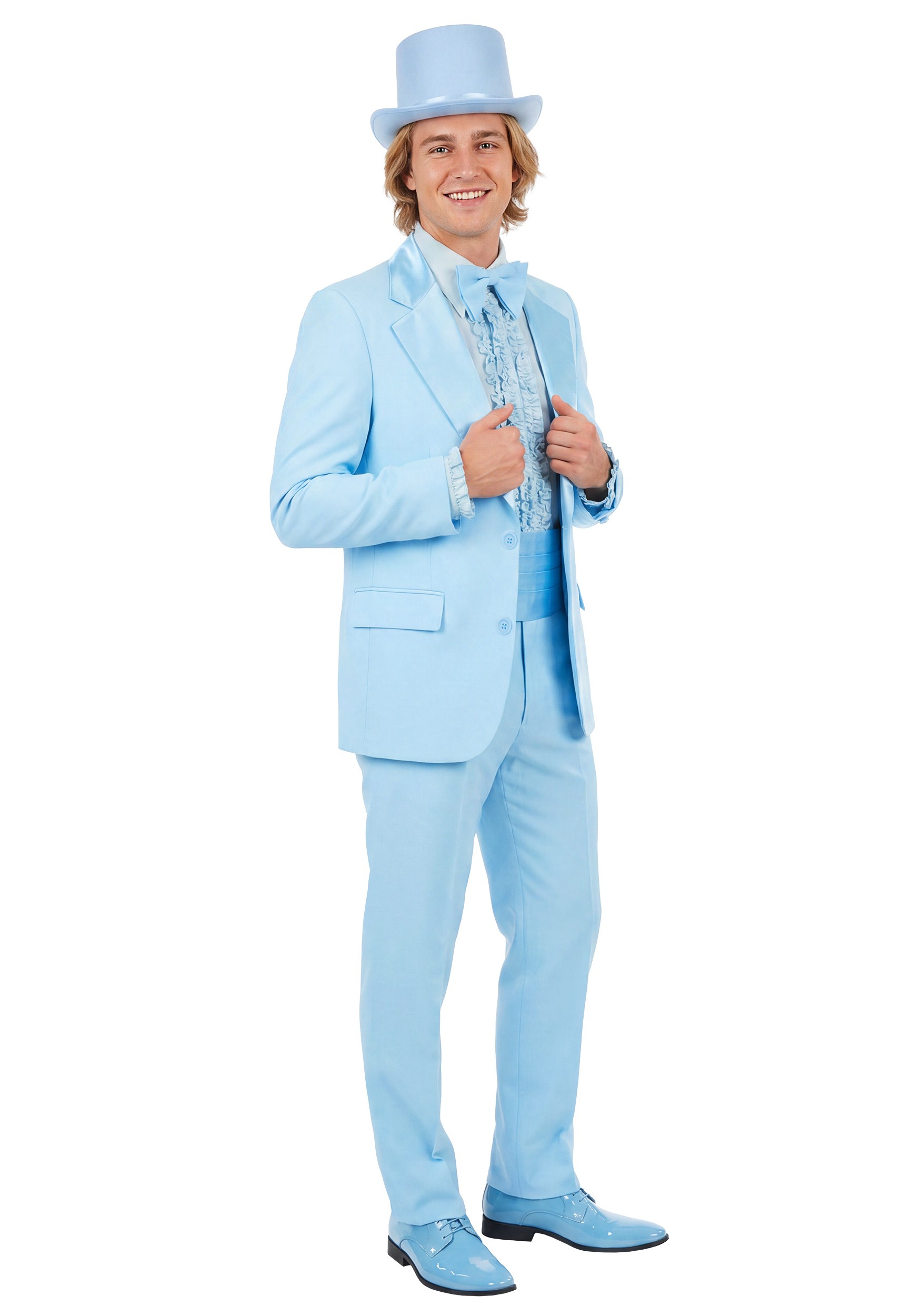 Men's Premium Dumb and Dumber Harry Dunne Blue Costume | Movie Costumes