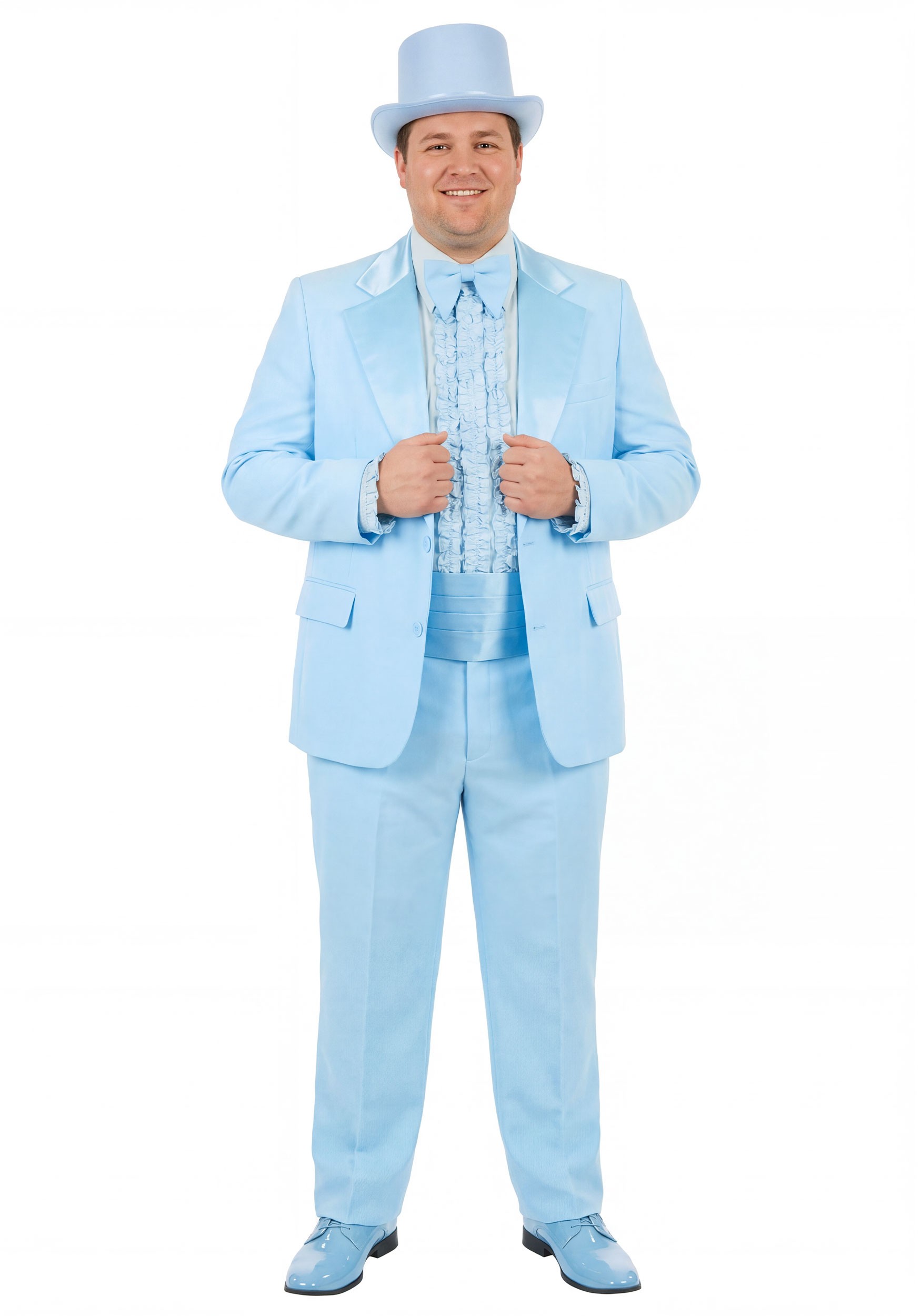 Plus Size Premium Dumb and Dumber Harry Dunne Blue Costume for Men | Movie Costumes