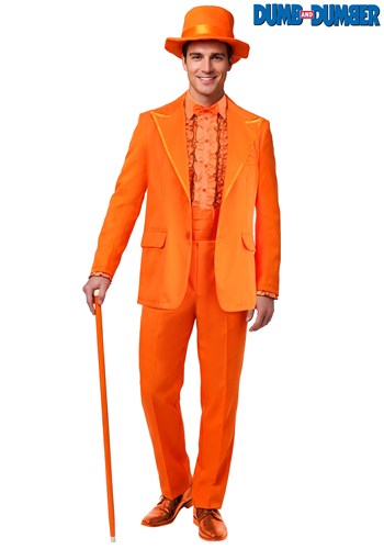 Men's Deluxe Lloyd Christmas Orange Dumb and Dumber Costume