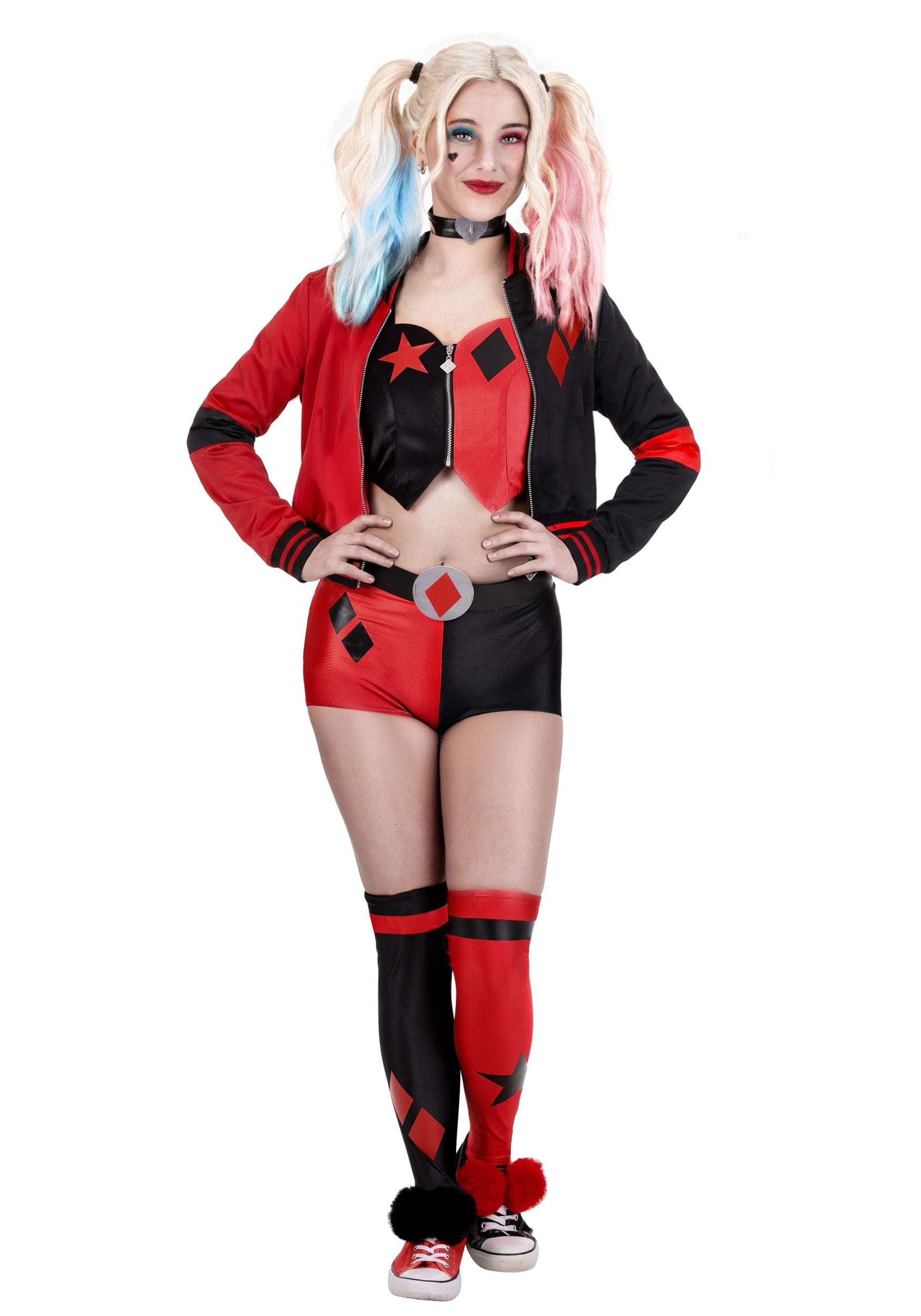 Women's Harley Quinn Deluxe Costume Outfit | Batman Costumes